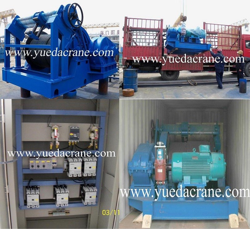 JM10ton electric winch to Tanzania